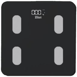 Zilan Pametna vaga za merenje, do 180kg, LED, Bluetooth, crna - ZLN8980