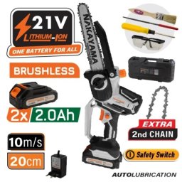 Nakayama EC1200 aku mini testera 21V (20 cm, 2x2Ah baterije) ( EC1200 )