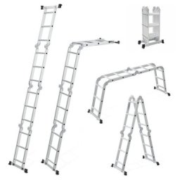 Norvel zglobne sklopive aluminijumske merdevine 4x3 stepenika do 3.75m ( KLK-LD-01 )