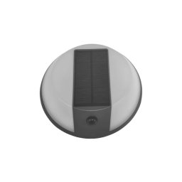 Okrugla solarna zidna lampa sa senzorom pokreta, 5W, 500lm, 4000K, crna 145-20827