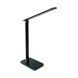 Sklopiva stona LED lampa sa satom i USB punjenjem 6.5W Osram crna 4099854475658E