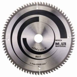 List testere Multi materijal Ø 254 x 30 x 2,5 x 3,2mm 80Z BOSCH