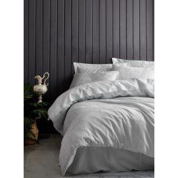 Dekordom posteljina cb jakarli saten double - leaf mavi ( 036416 )