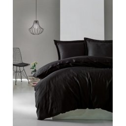 Dekordom posteljina cb elegant saten - siyah ( 015130 )