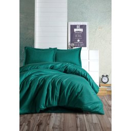 Dekordom posteljina cb elegant stripe saten - petrol ( 034218 )