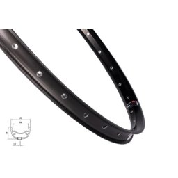 Force felga mach1 klixx disc 622x23, 32h, crna ( 70141 )
