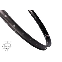Force felga mach1 klixx disc 559x23, 32h, crna ( 70143 )