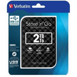 Verbatim HDD 2TB Black Kocka (53195)