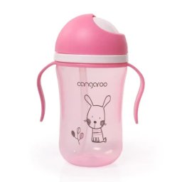Cangaroo c0587 šolja za bebe bunny pink 300 ml ( CAN3423 )