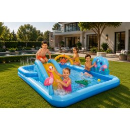 Proizvod sa nedostatkom - OUTLET - Intex vodena igraonica Jungle Adventure Play Center 244 x 198 x 71cm ( 57161 )