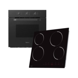 Tesla bo302mb+hv6401mb/65l/60cm/mechanical control/keramicka ploca/59cm/crna ugradni set ( bo302mb+hv6401mb )