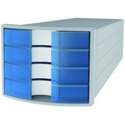 Han police za dokumentaciju sa fiokama impuls 2.0, 4 fioke transparent plava ( 05PD1012ET )