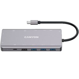 Canyon DS-12, 13 in 1 USB C hub DarK gray ( CNS-TDS12 )