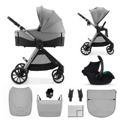 KINDERKRAFT KOLICA ZA BEBE SET 3U1 VESTO 2 GREY