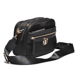 Ženska crossbody torbica sa rajsferšlusom T012642 crna