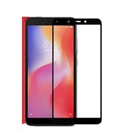 Zaštitno, kaljeno staklo 5D Full Glue za Xiaomi Redmi 6, Redmi 6A 2018 (5.45") crni rub