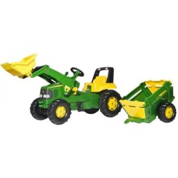 Rolly toys John Deere Traktor na pedale sa prikolicom i kašikom ( 811496 )