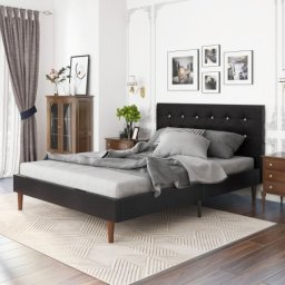 Versaj Bračni Krevet 216X164X108 cm - Crni ( 8461 )