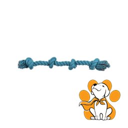 Trixie Playing Rope 54cm, Plavo Pamučno Uže Za Igru Sa 4 Čvora