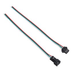 Set priključnih kablova za PIXEL LED trake, 10cm, JST-SM3 (1xM+1xŽ)