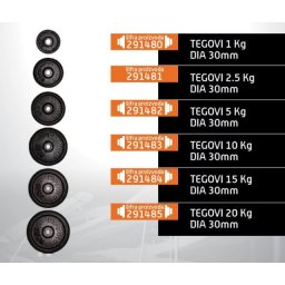Gim fit tegovi 20 kg dia 30mm ( 291485 )