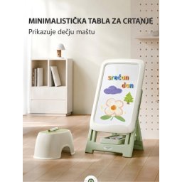 Dečija multifunkcionalna tabla za crtanje i učenje zeleno/bela WM24G011 ( 14305 )