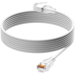 Ubiquiti UniFi Premium Patch Cable UACC-Cable-Patch-EL-C6A-1M-W Ultra-thin braided patch cable, designed and optimized for 10 GbE networking, Translucent booted RJ45 for optimal Etherlighting