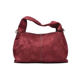 T012629BUR - Burgundi moderna mekana velur torba