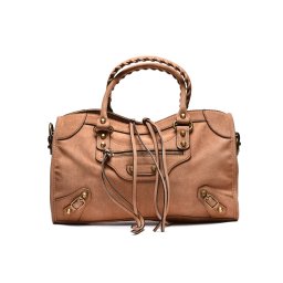 T012674CAM - Camel torba sa dekorativnim metalnim detaljima