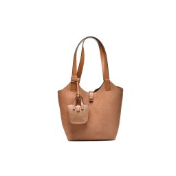 T012675CAM - Camel ceger torba sa dekorativnom mini torbicom