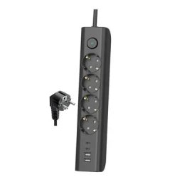Produžni kabl sa prekidačem Elco 4 utičnice/2 USB-A/2 USB-C 3m Crni 3680W