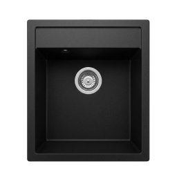 Valterra Verona XS granitna sudopera – crna mat, 435 × 515 mm