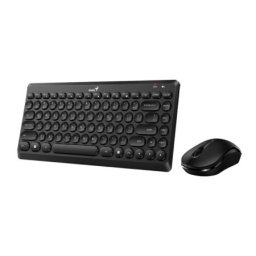 Genius LuxeMate Q8000 Wwreless USB US crna tastatura + miš