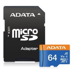 A-Data micro sdxc64gbuhs-i class10a1-retail w/1 adapter ( 068995 )