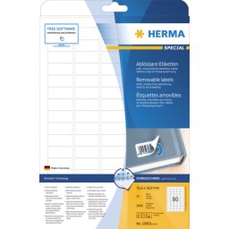 Herma Etikete 35x16,9 A4/80 1/25 removable (4345) ( 02H10003 )