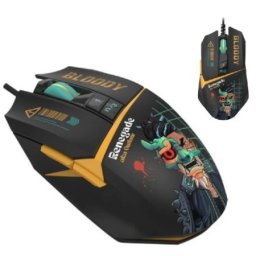 A4Tech A4-W63 MAX RGB Renegade Bloody RGB Gejmerski opticki mis, 2000Hz/100-12.000 Dpi, USB 129mm