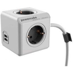 Designnest PowerCube Ext. USB 4 x Šuko + USB-5V/2.1A, kabl 3m ( 1407/deeupc )