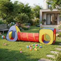 Dečiji šator sa tunelom Mini poligon 3u1 ( KLK-4609 )