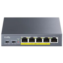 CUDY GS1005P 2.0 Switch Gigabit RJ45 PoE portovi 30 W IEEE 802.3at/af