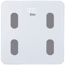 Zilan Pametna vaga za merenje, do 180kg, LED, Bluetooth, bela - ZLN8979