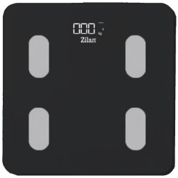 Zilan Pametna vaga za merenje, do 180kg, LED, Bluetooth, crna - ZLN8980