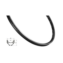 Force felga prime 622x21, 36h, crna ( 702333 )