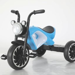 Dečiji tricikl – Moto dizajn sa svetlom - Plavi
