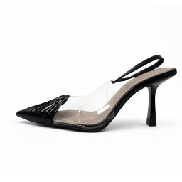 LS242690BLK - ŽENSKE SANDALE SA ŠTIKLOM I ELEGANTNIM KAIŠEM