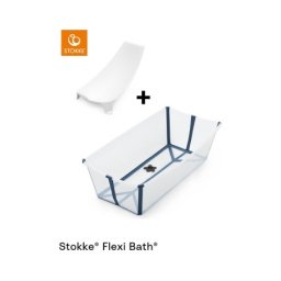 Stokke flexi bath set (sklopiva kadica) x-large - transparent blue ( 639602 )