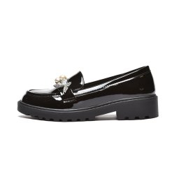C252653BLK - DEČIJE LAKOVANE CIPELE SA LEPTIRIĆIMA