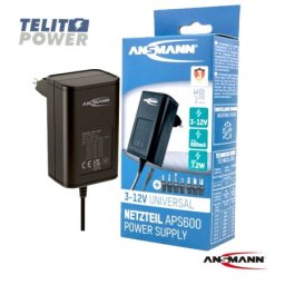 Ansmann APS 600 univerzalni AC-DC adapter 3–12 V maksimalno 600mA ( 5184 )
