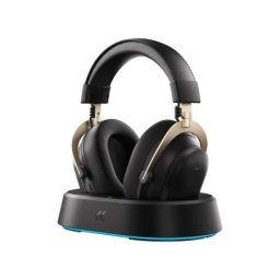 McHose V9 Turbo 60mm/Tri-mode/2000mAh/Black gold + Charging Dock RGB Bežične gaming slušalice