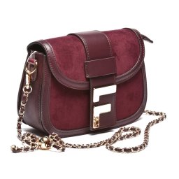 Ženska torbica sa kaiš lancem T012695 bordo