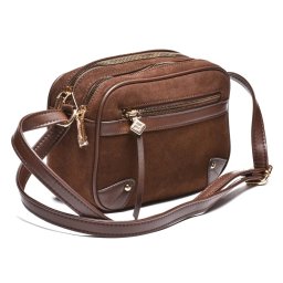 Ženska torbica od eko velura T012682 braon